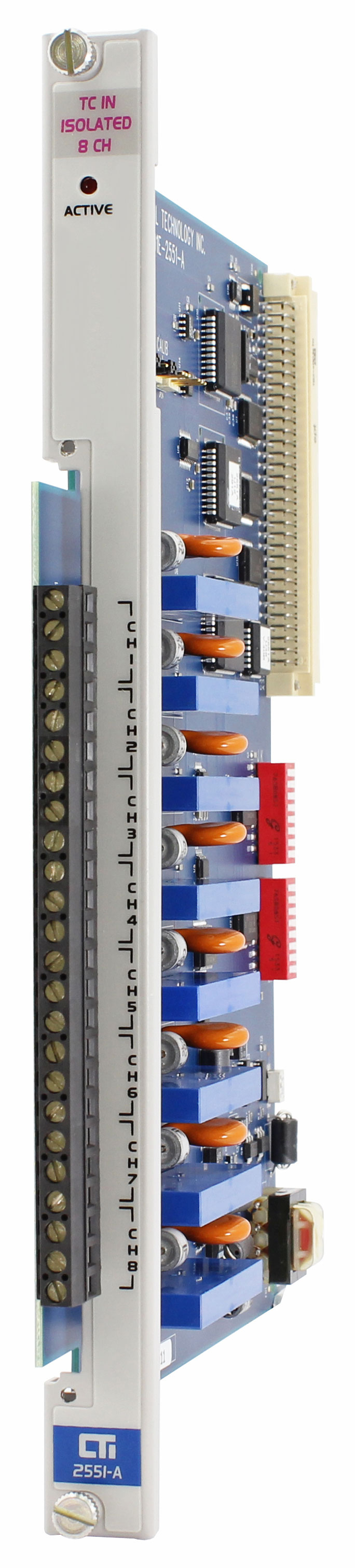 2551-A 8-Channel Isolated Thermocouple Input Module (MATURE)