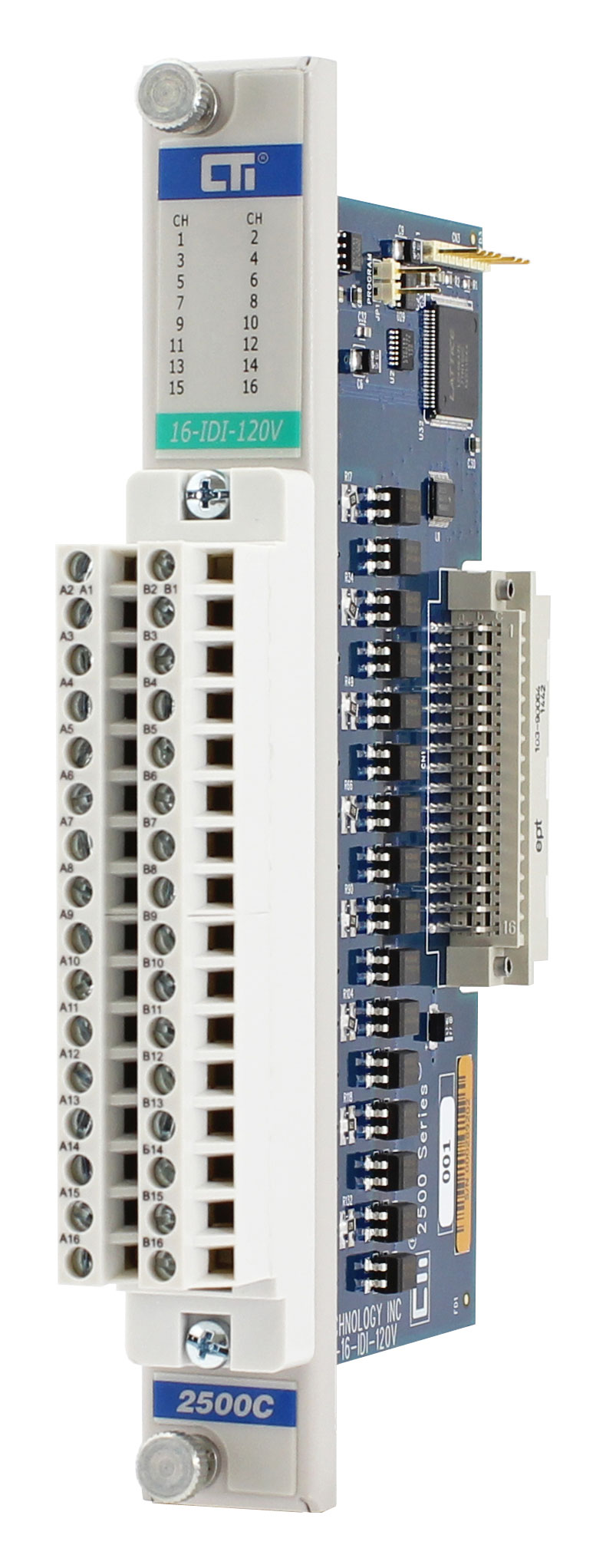 2500C-16-IDI-120V  Sixteen Isolated 120V AC/DC Digital Inputs